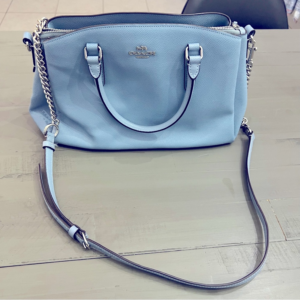 Coach baby blue purse